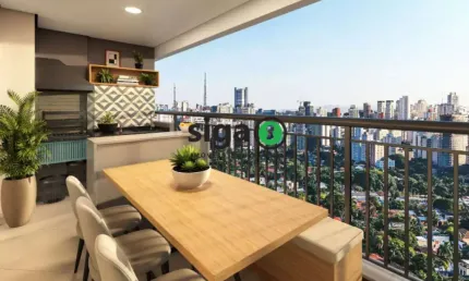 Apartamento a venda no morumbi, 2 quartos, 2 banheiros, 1 vaga