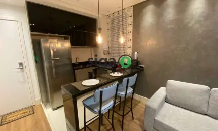 Apartamento mobiliado para alugar- chácara santo antônio