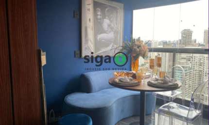 Studio mobiliado e completo no  Air Brooklin - a 150m do Metrô, disponível para Locação!!!