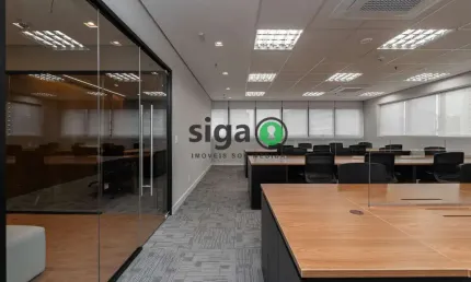 Conjunto comercial para locação 120m² localizado no Brooklin/SP