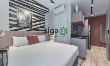 Studio no brooklin - 26m², 1 quarto| a poucos passos do metrô!!