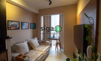 Apartamento no Brooklin com Suíte à Venda- 32m², 1 quarto e sem vaga!!