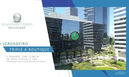 Conjunto comercial 674m²  para locação no rochavera coporate no brooklin chucri zaidan