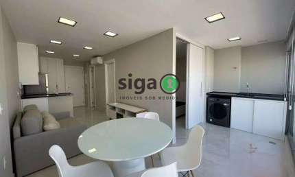 Apto com 49m², com 1 suite, lavabo, 1 vaga de garagem, no bairro Paraiso, Mobiliado
