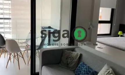 Flat mobiliado para venda- 34m² com varanda no condomínio v xchange jardins!!