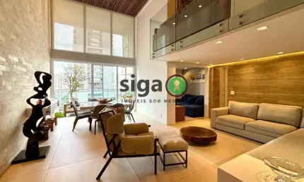 APARTAMENTO COM 4 SUÍTES NO BROOKLIN Á VENDA, PÉ DIREITO DUPLO! 3 VAGAS!