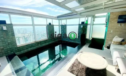 Cobertura Cinematográfica Tatuapé 225 m² 03 Suítes - 05 Vagas + Depósito Mobiliada