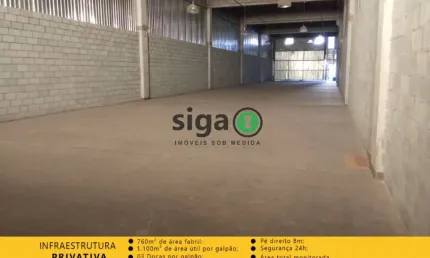 Galpão de 1.100 m² no  Parque São Domingues Para alugar