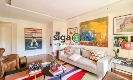 Apartamento no Jardim Guedala, com 2 suites, 2 closets, 3 vagas para locação Mobiliado