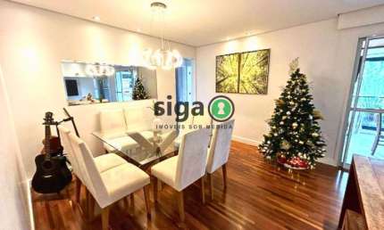 Apartamento à venda com 105m², 3 quartos e 2 vagas na Chacara Santo Antonio
