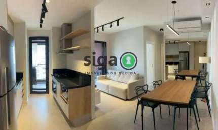 Apto para Locação com 72m², 2 quartos, sendo 1 suite, Mobiliado em Pinheiros