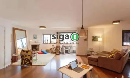 Apto para locação ou venda, mobiliado, com 146m², 2 suites, 2 vagas no itaim bibi.