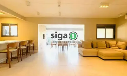 Apto com 150m², mobiliado para locação na vila madalena, com 3 suites, 2 vagas
