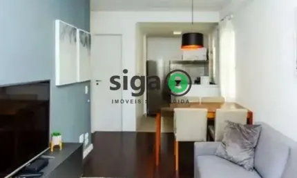 Apto duplex para locação mobiliado, no Itaim Bibi, com 44m, 1 suite , lavabo e 1 vaga