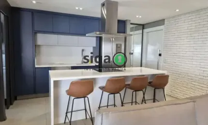 Apartamento disponível para locação ou venda na Vila Olimpía, de 95m, 3 quartos e 2 vagas.