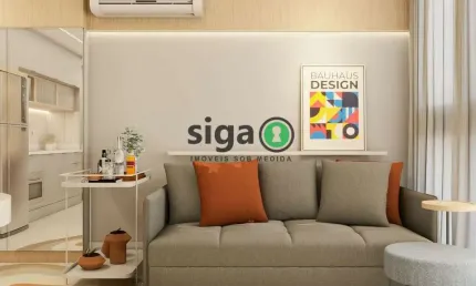 Apartamento á venda 38m² com 1 quarto, 1 vaga  localizado no eixo berrini x chucrizaidan.