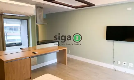 Apartamento 43m² com 1 dormitório sendo 1suíte localizado no brooklin/sp