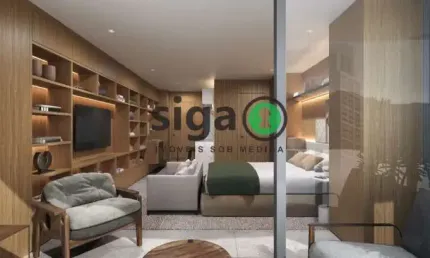 Studio 36m² perfeito para investir ou morar na vila olímpia com 1 vaga e lazer completo - funchal
