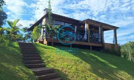 Chácara com Casa de Campo com Piscina e uma Bela Vista do Por do Sol à venda em Canelinha/SC