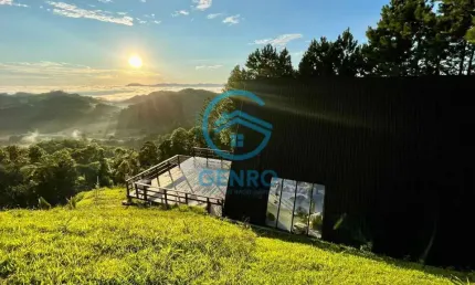 Chalé Mobiliado em Condomínio Fechado com Vista para as Montanhas à venda em Rancho Queimado/SC
