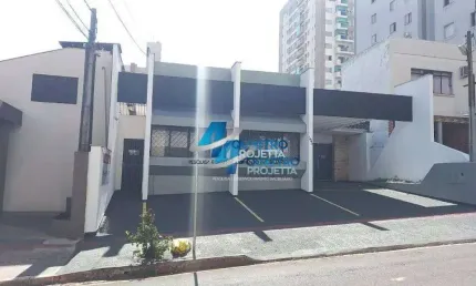 Casa comercial para locação com 10 salas, 280 m² no centro de londrina/pr