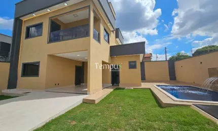 Sobrado Alto Padrão, 3 Suítes, Piscina com cascata, em Cardoso Continuação, Aparecida de Goiânia/GO