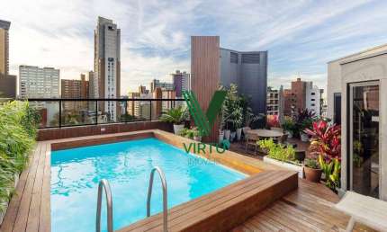Cobertura com 3 dormitórios para alugar, 180 m² por R$ 18.050,00/mês - Bigorrilho - Curitiba/PR