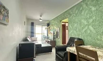 Apartamento aviação praia grande 2 dormitórios 1 suíte vista mar