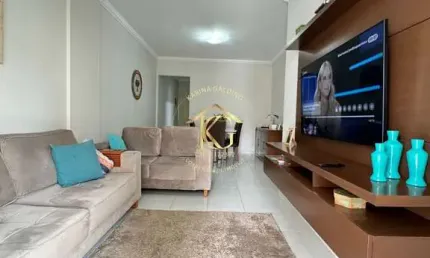Apartamento tupi Praia Grande 2 dormitórios 1 suíte, vista mar.
