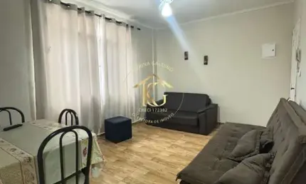 Apartamento canto do forte Praia Grande 1 dormitório vista mar lindo espaçoso
