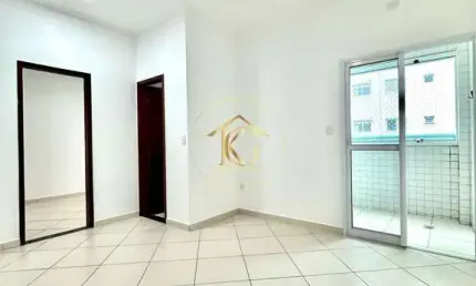 Apartamento 1 quarto, localizado no bairro Caiçara, em Praia Grande, São Paulo.