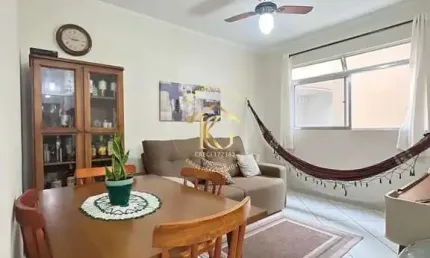 *apartamento semimobiliado à venda no canto do forte, praia grande/sp