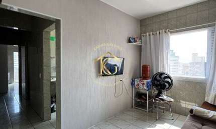 Apartamento Boqueirão Praia Grande 1 dormitório vista mar