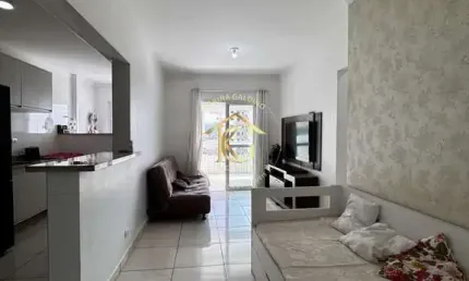 Apartamento tupi praia grande 1 dormitório com 1 suíte lindo espaçoso