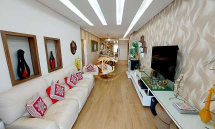 Apartamento mobiliado 4 dormitórios sendo 3 suítes- Canto do Forte