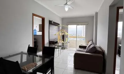 Apartamento Semimobiliado de 1 Quarto em Tupi, Praia Grande, São Paulo
