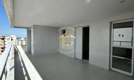 Apartamento aviação Praia Grande 3 dormitórios 3 suítes vista mar andar alto
