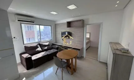 Apartamento à venda com 1 dormitório e completamente mobiliado no Boqueirão.