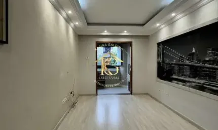 Apartamento Guilhermina Praia Grande 2 dormitórios 1 suíte grande semimobiliado