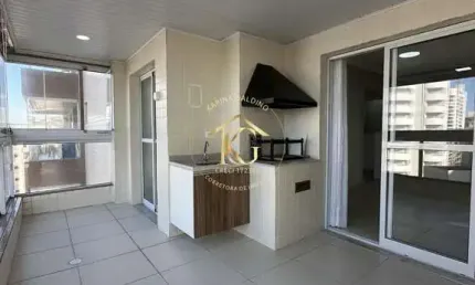 Apto 2 Quartos (1 Suíte) Tupi: Semimobiliado, Varanda Gourmet, 200m Praia!