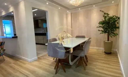 Apartamento de 3 quartos mobiliado em aviação, praia grande - sp