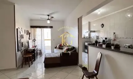 Apartamento tupi Praia Grande 2 dormitórios 1 suíte modesta vista mar