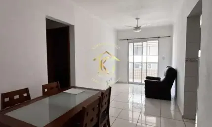Apartamento aviação praia grande 1 dormitório modesta vista mar com sacada