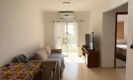 Apartamento tupi Praia Grande 1 dormitório com sacada prédio lazer completo