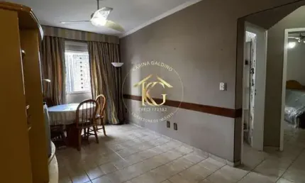Apartamento boqueirão praia grande 1 dormitório vista mar pé na areia
