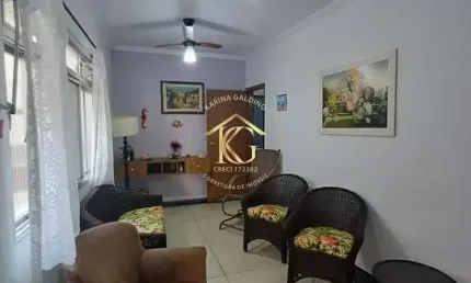 Apartamento semimobiliado 2 dormitórios no canto do forte - praia grande