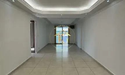 Apartamento guilhermina praia grande 2 dormitórios 1 suíte vista livre gigante