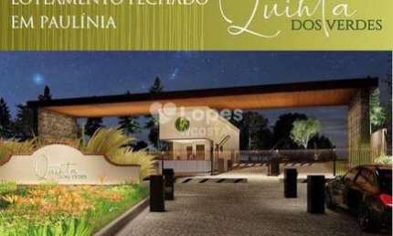 Lançamento Terrenos Condomínio Quinta dos Verdes Paulínia