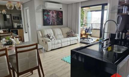 Apartamento de 73 m² a venda no Brás, 2 dormitórios, 1 suíte, 2 banheiros, lavanderia, área de serviço, mobiliado, 1 vaga de garagem, lazer completo