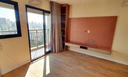 Studio a venda e locação na Vila Buarque com 37m² mobiliado, lazer rooftop, vista livre, centro de são paulo